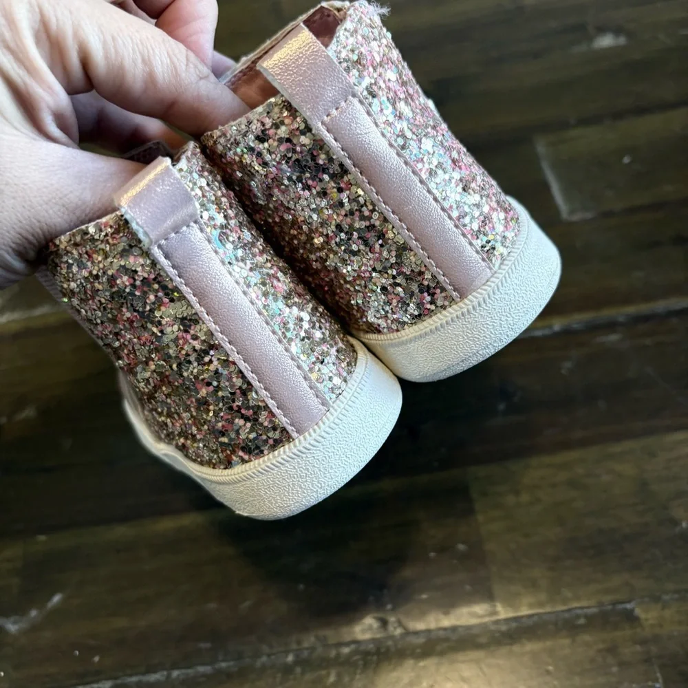 Dr Scholl’s Toddler Girl Size 8 Glitter Ankle Boots Comfy New